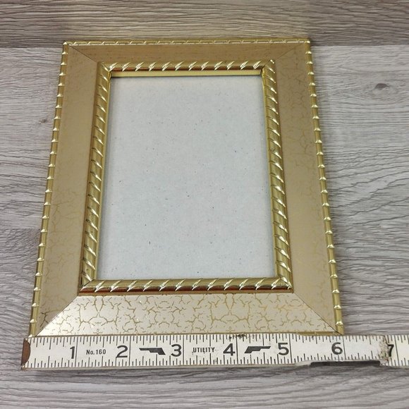 Photo Frame Ornate Gold-Tone Table Top Wall Mount Picture Display Home Décor - Picture 14 of 15